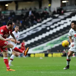 Bristol City's Lee Tomlin Assists Kodjia: Milton Keynes Dons vs. Bristol City, 2016
