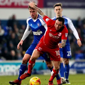 Bristol City's Lee Tomlin Scores Dramatic Goal Against Ipswich Town, Portman Road, 2016