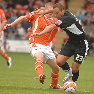 Bristol City's Lee Trundle in Action against Blackpool