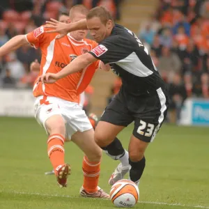 Bristol City's Lee Trundle in Action against Blackpool