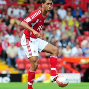 Bristol City FC Print of Lewin Nyatanga at Ashton Gate Stadium