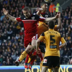 Bristol City FC Print - Lewin Nyatanga in Flight