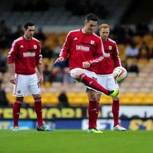 Bristol City's Lewis Dunk in Action at Port Vale, October 2013