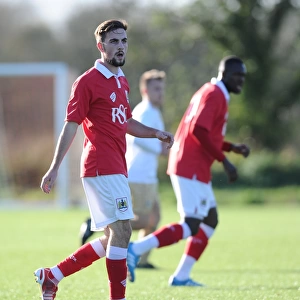 Bristol City's Lewis Hall in Action at Training