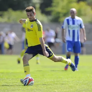 Bristol City's Lewis Hall Shoots in Pre-Season Friendly Against Clevedon Town Bristol City's Lewis Hall Shoots in Pre-Season Friendly Against Clevedon Town