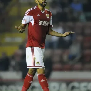 Bristol City's Liam Fontaine in Action during Bristol City vs. Crystal Palace, Capital One Cup 2013