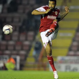 Bristol City's Liam Fontaine in Action Against Crystal Palace, Ashton Gate, 2013