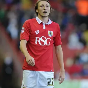 Bristol City's Luke Ayling in Action at Ashton Gate (2014)