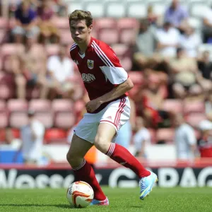 Bristol City's Luke Dobie Faces Off Against Glasgow Rangers at Ashton Gate Stadium (2013)