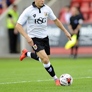 Bristol City's Luke Freeman in Action against Cheltenham Town, 2014