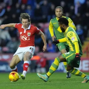 Bristol City's Luke Freeman Battles Under Pressure in Sky Bet League One Clash Against Notts County Bristol City's Luke Freeman Battles Under Pressure in Sky Bet League One Clash Against Notts County
