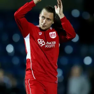 Bristol City's Luke Freeman Celebrates Full-Time Victory Over Wycombe Wanderers