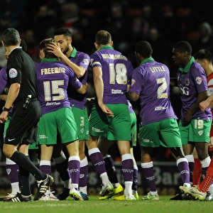 Bristol City's Luke Freeman Celebrates Goal Against Leyton Orient, Sky Bet League One, 2015