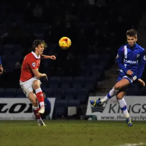 Bristol City FC Print - Luke Freeman in Action at Priestfield Stadium Bristol City FC Print - Luke Freeman in Action at Priestfield Stadium