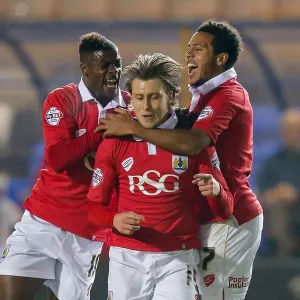 Bristol City FC Print - Luke Freeman Goal Celebration