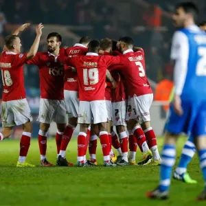 Bristol City FC Print - Luke Freeman Scores Second Goal