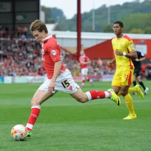 Bristol City's Luke Freeman Soaring Cross Against MK Dons, Sky Bet League One, Ashton Gate Bristol City's Luke Freeman Soaring Cross Against MK Dons, Sky Bet League One, Ashton Gate