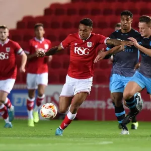 Bristol City's Marley Bishop-Wisdom in Action during U21 Clash at Ashton Gate Stadium