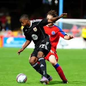 Bristol Citys Marlon Jackson races clear Bristol Citys Marlon Jackson races clear