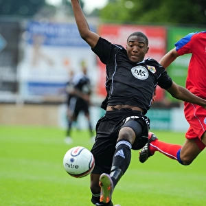 Bristol Citys Marlon Jackson stretches for the ball