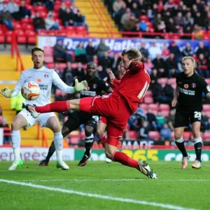 Bristol City's Martyn Woolford Narrowly Misses Goal Against Charlton Athletic