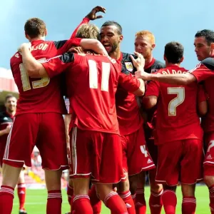 Bristol City FC Print: Martyn Woolford Scores Double vs Cardiff City Bristol City FC Print: Martyn Woolford Scores Double vs Cardiff City