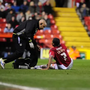 Bristol City's Marvin Elliott Receives Treatment Print