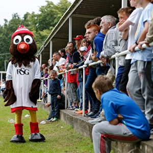 Bristol City's Mascot Scrumy at Pre-Season Community Match at Brislington Stadium