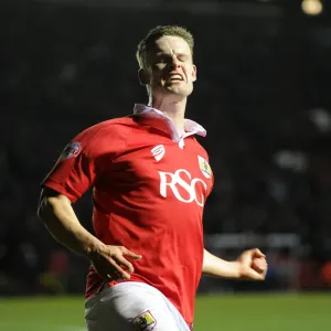 Bristol City's Matt Smith Celebrates Goal Print Bristol City's Matt Smith Celebrates Goal Print
