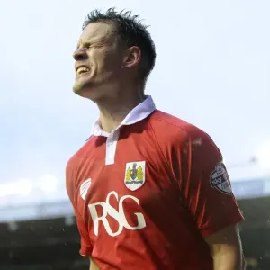 Bristol City's Matt Smith Celebrates Goal Against Yeovil Town, Sky Bet League One, Ashton Gate Bristol City's Matt Smith Celebrates Goal Against Yeovil Town, Sky Bet League One, Ashton Gate