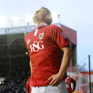 Bristol City's Matt Smith Euphorically Celebrates Goal Against Yeovil Town in Sky Bet League One at Ashton Gate Bristol City's Matt Smith Euphorically Celebrates Goal Against Yeovil Town in Sky Bet League One at Ashton Gate