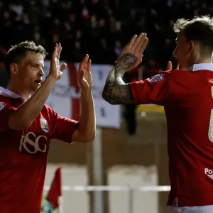 Bristol City's Matt Smith Scores the Opener in Johnstones Paint Trophy Final Second Leg against Gillingham