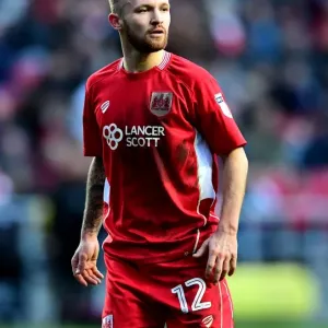 Bristol City's Matty Taylor Scores Against Rotherham United at Ashton Gate, February 2017 Bristol City's Matty Taylor Scores Against Rotherham United at Ashton Gate, February 2017