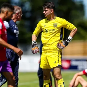 Bristol City's Max O'Leary in Action during Pre-season Friendly against Guernsey FC Bristol City's Max O'Leary in Action during Pre-season Friendly against Guernsey FC