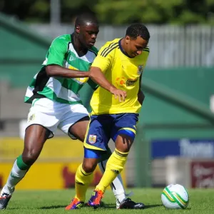 Bristol City's Maynard and N'Gala Clash in Pre-Season Friendly Against Yeovil Town (Bristol City vs Yeovil)