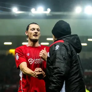 Bristol City's Milan Djuric Reacts After 2-2 Draw Against Sheffield Wednesday, Sky Bet Championship, Ashton Gate Stadium