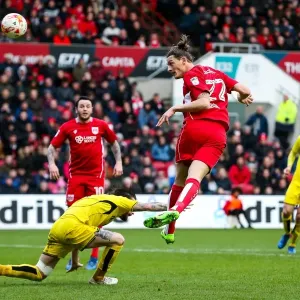 Bristol City's Milan Djuric Scores Dramatic Header Against Burton Albion