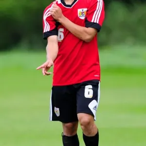 Bristol City's Miles John in Training Print (2012)