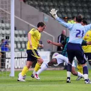 Bristol Citys Neil Kilkenny scores from close range Bristol Citys Neil Kilkenny scores from close range