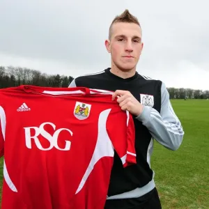 Bristol City FC New Signing Chris Wood Training Print Bristol City FC New Signing Chris Wood Training Print