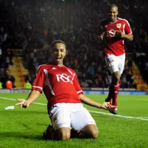 Bristol Citys Nicky Maynard celebrates Scoring the second goal of the game Bristol Citys Nicky Maynard celebrates Scoring the second goal of the game