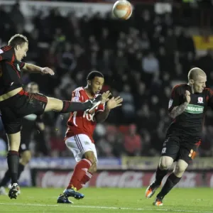 Bristol City's Nicky Maynard Evades Middlesbrough Challenge: Football Rivalry at Ashton Gate, December 2011 Bristol City's Nicky Maynard Evades Middlesbrough Challenge: Football Rivalry at Ashton Gate, December 2011