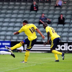 Bristol Citys Nicky Maynard scores