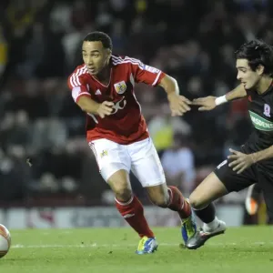 Bristol City's Nicky Maynard Steals the Ball from Middlesbrough's Rhys Williams - Bristol City v Middlesbrough, 03/12/2011 Bristol City's Nicky Maynard Steals the Ball from Middlesbrough's Rhys Williams - Bristol City v Middlesbrough, 03/12/2011