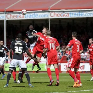 Print of Nyron Nosworthy in mid-air for a header