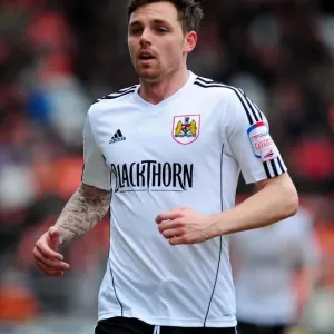 Bristol City's Paul Anderson in Action at Bloomfield Road during Blackpool vs Bristol City Npower Championship Match, 2013