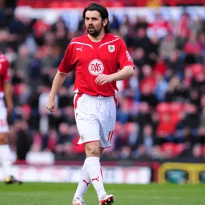 Bristol City's Paul Hartley in Action Print - 20/03/2010
