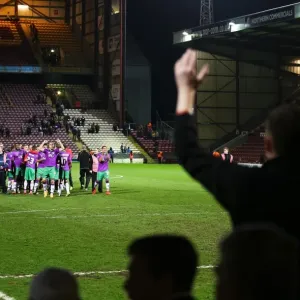 Bristol City's Promotion Celebration: Triumph at Valley Parade after Winning Sky Bet League One against Bradford City