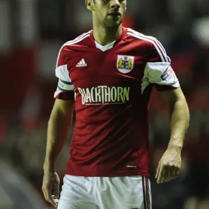 Bristol City's Sam Baldock in Action Against Brentford (October 2013)