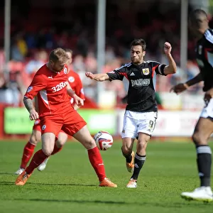 Bristol City's Sam Baldock in Action against Crawley Town, May 3, 2014